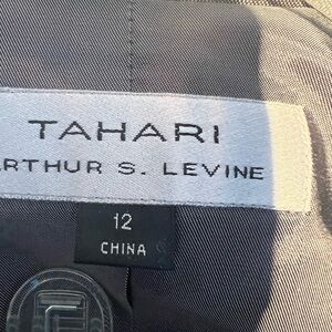 Tahari Arthur S. Levine Black and Cream jacket and skirt